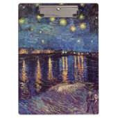 Starry Night Over the Rhone von Vincent van Gogh Klemmbrett (Vorderseite)
