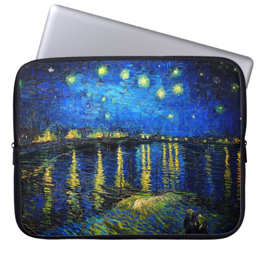 Starry Night Over the Rhone von Vincent Van Gogh Laptopschutzhülle (Vorderseite)
