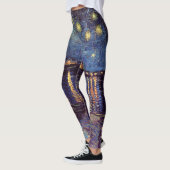 Starry Night Over the Rhone von Vincent van Gogh Leggings (Links)