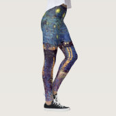 Starry Night Over the Rhone von Vincent van Gogh Leggings (Rechts)