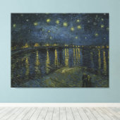Starry Night Over the Rhone von Vincent Van Gogh Leinwanddruck (Insitu (Holzboden))