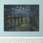 Starry Night Over the Rhone von Vincent Van Gogh Leinwanddruck (Insitu (Holzboden))