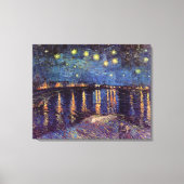Starry Night Over the Rhone von Vincent van Gogh Leinwanddruck (Vorderseite)