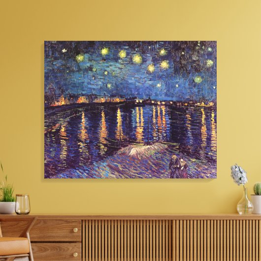 Starry Night Over the Rhone von Vincent van Gogh Leinwanddruck (Insitu (Wohnzimmer))