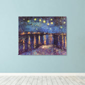 Starry Night Over the Rhone von Vincent van Gogh Leinwanddruck (Insitu (Holzboden))