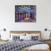 Starry Night Over the Rhone von Vincent van Gogh Leinwanddruck (Insitu (Schlafzimmer))