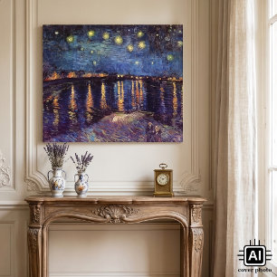 Starry Night Over the Rhone von Vincent van Gogh Leinwanddruck