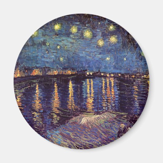 Starry Night Over the Rhone von Vincent van Gogh Magnet (Vorne)