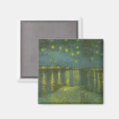 Starry Night Over the Rhone von Vincent van Gogh Magnet (Vorderseite/Rückseite)