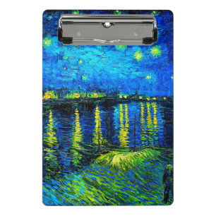 Starry Night Over the Rhone von Vincent Van Gogh Mini Klemmbrett