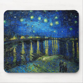 Starry Night Over the Rhone von Vincent Van Gogh Mousepad