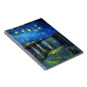 Starry Night Over the Rhone von Vincent Van Gogh Notizblock (Rechte Seite)