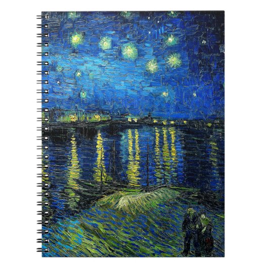 Starry Night Over the Rhone von Vincent Van Gogh Notizblock (Vorderseite)