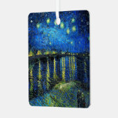 Starry Night Over the Rhone von Vincent Van Gogh Ornament Aus Metall (Vorderseite links)