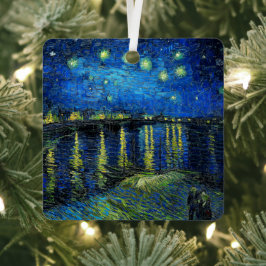 Starry Night Over the Rhone von Vincent Van Gogh Ornament Aus Metall