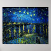 Starry Night Over the Rhone von Vincent Van Gogh Poster (Vorne)