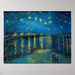 Starry Night Over the Rhone von Vincent van Gogh Poster