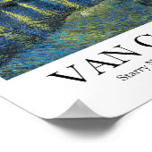 Starry Night Over the Rhone von Vincent van Gogh Poster (Ecke)