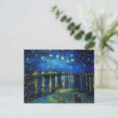 Starry Night Over the Rhone von Vincent Van Gogh Postkarte (Stehend Vorderseite)