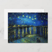 Starry Night Over the Rhone von Vincent Van Gogh Postkarte (Vorne/Hinten)