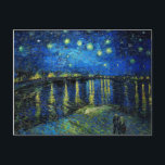Starry Night Over the Rhone von Vincent Van Gogh Postkarte<br><div class="desc">Starry Night Over the Rhone von Vincent Van Gogh. Das ist ein altes Meisterwerk des niederländischen Meisters Vincent Van Gogh. Dieses schöne Bild hat eine schöne,  lebendige,  gesättigte Farbe. Vincent Van Gogh war ein niederländischer Postimpressionist. Dieses Gemälde wurde an den Ufern der Rhone in Frankreich gemalt.</div>