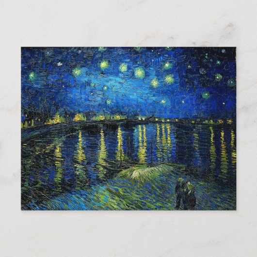 Starry Night Over the Rhone von Vincent Van Gogh Postkarte (Vorderseite)