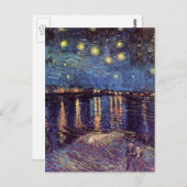 Starry Night Over the Rhone von Vincent van Gogh Postkarte (Vorne/Hinten)