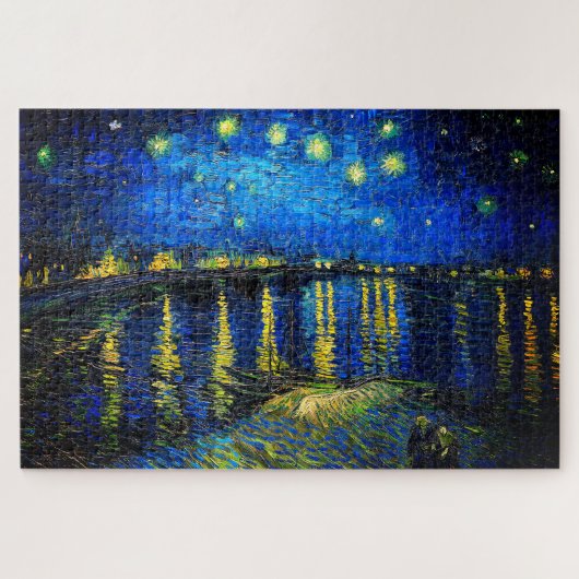 Starry Night Over the Rhone von Vincent Van Gogh Puzzle (Horizontal)
