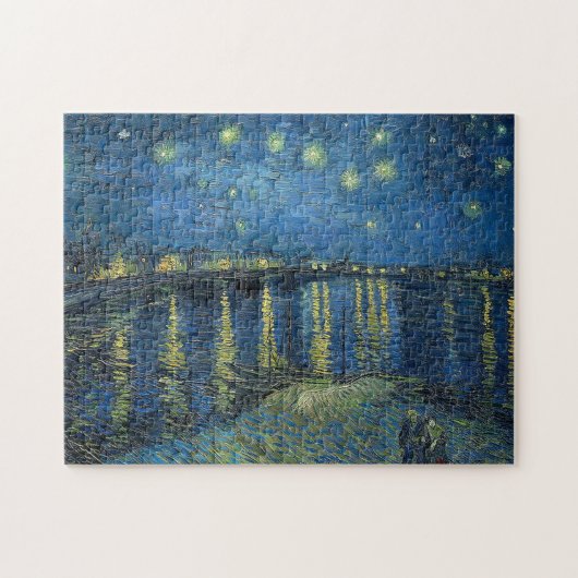 Starry Night Over the Rhone von Vincent Van Gogh Puzzle (Horizontal)