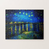 Starry Night Over the Rhone von Vincent Van Gogh Puzzle (Horizontal)