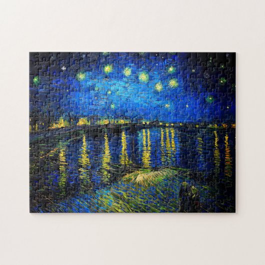 Starry Night Over the Rhone von Vincent Van Gogh Puzzle (Horizontal)