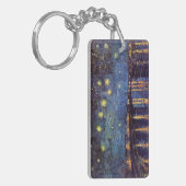 Starry Night Over the Rhone von Vincent van Gogh Schlüsselanhänger (Vorderseite links)