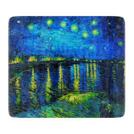 Starry Night Over the Rhone von Vincent Van Gogh Schneidebrett