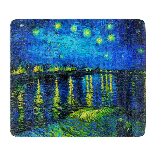 Starry Night Over the Rhone von Vincent Van Gogh Schneidebrett (Vorderseite)
