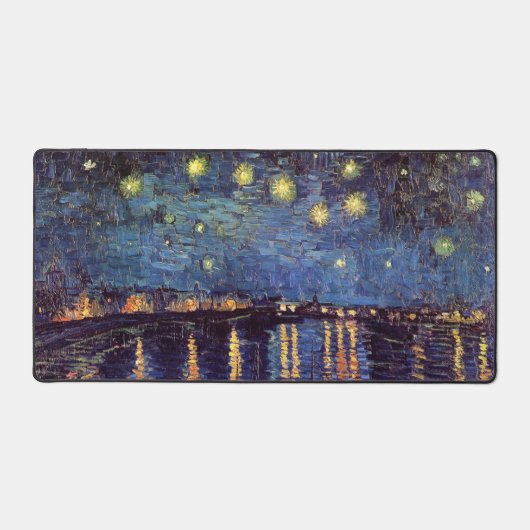 Starry Night Over the Rhone von Vincent van Gogh Schreibtischunterlage (Vorderseite)