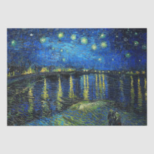 Starry Night Over the Rhone von Vincent Van Gogh Seidenpapier
