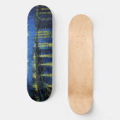 Starry Night Over the Rhone von Vincent Van Gogh Skateboard (Vorderseite)