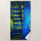 Starry Night Over the Rhone von Vincent Van Gogh Strandtuch (Vorderseite)