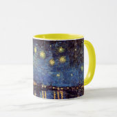 Starry Night Over the Rhone von Vincent van Gogh Tasse (VorderseiteRechts)