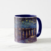 Starry Night Over the Rhone von Vincent van Gogh Tasse (VorderseiteRechts)