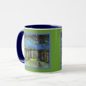 Starry Night Over the River Rhone Van Gogh Tasse (Vorderseite Links)