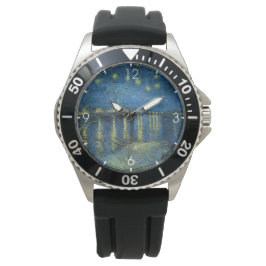 Starry Night Over the River Rhone (von van Gogh) Armbanduhr
