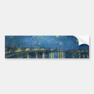 Starry Night Over the River Rhone (von van Gogh) Autoaufkleber