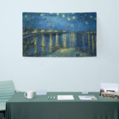 Starry Night Over the River Rhone (von van Gogh) Banner (Messeveranstaltung)