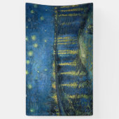 Starry Night Over the River Rhone (von van Gogh) Banner (Vertikal)