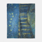 Starry Night Over the River Rhone (von van Gogh) Fleecedecke (Vorderseite)