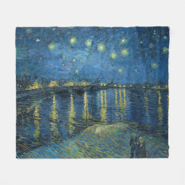 Starry Night Over the River Rhone (von van Gogh) Fleecedecke