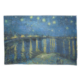 Starry Night Over the River Rhone (von van Gogh) Kissenbezug