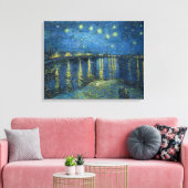 Starry Night Over the River Rhone (von van Gogh) Leinwanddruck (Insitu (Wohnzimmer))