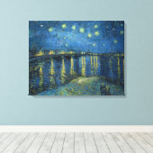 Starry Night Over the River Rhone (von van Gogh) Leinwanddruck (Insitu (Holzboden))